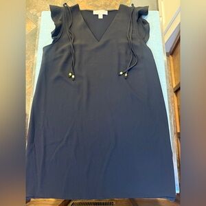 Michael Kors Black Dress Sleeveless with Gold Accents